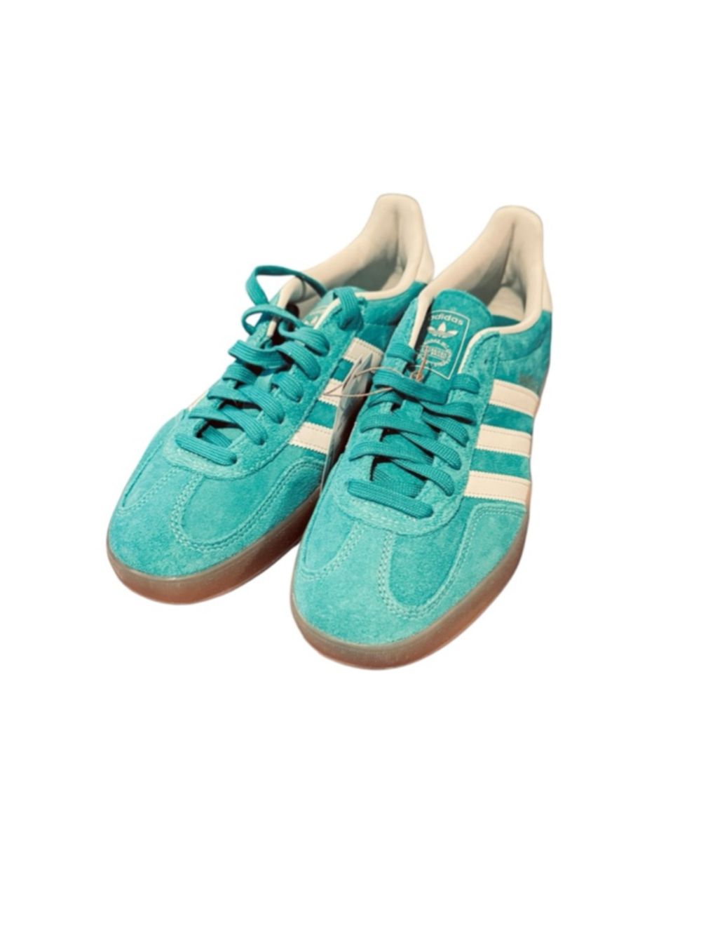 Men's Adidas Gazelle Indoor Blue White Sneakers Size 10.5 - Picture 3 of 8